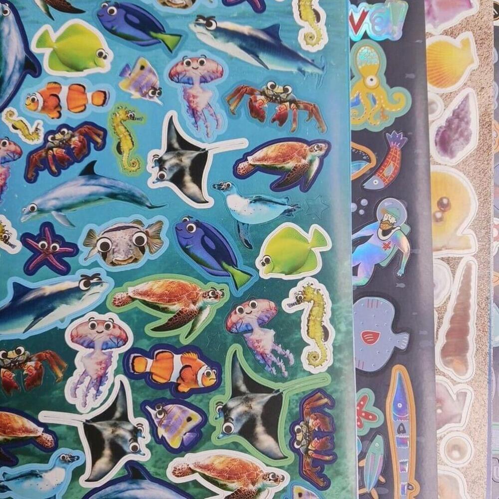 Sea Ocean Fish Underwater Sticker Pack 18 Sheets - Picture 2 of 4